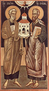 Sfinții apostoli Petru și Pavel