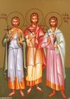 Mártires Tirso, Apolônio e Ariano.