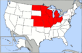 800px-Map of USA highlighting OCA Midwest Diocese.png