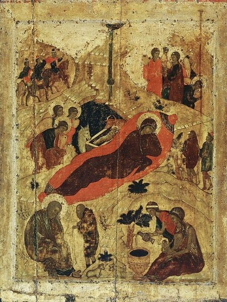 File:Icone Natividade de Jesus - Andrei Rublev.jpg