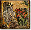 Moses Burning Bush - Byzantine Mosaic.jpg