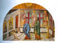 St David of Euboea - as a child before icon of Forerunner.jpg