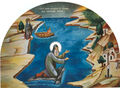 St David of Euboea - miraculously crossing the waters.jpg